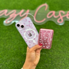 Kitty magsafe + rose gold wallet iPhone 14 pro max - Crazy Cases