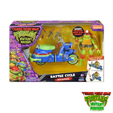 Raphael on Scooter - TMNT Mutant Mayhem - Playmates