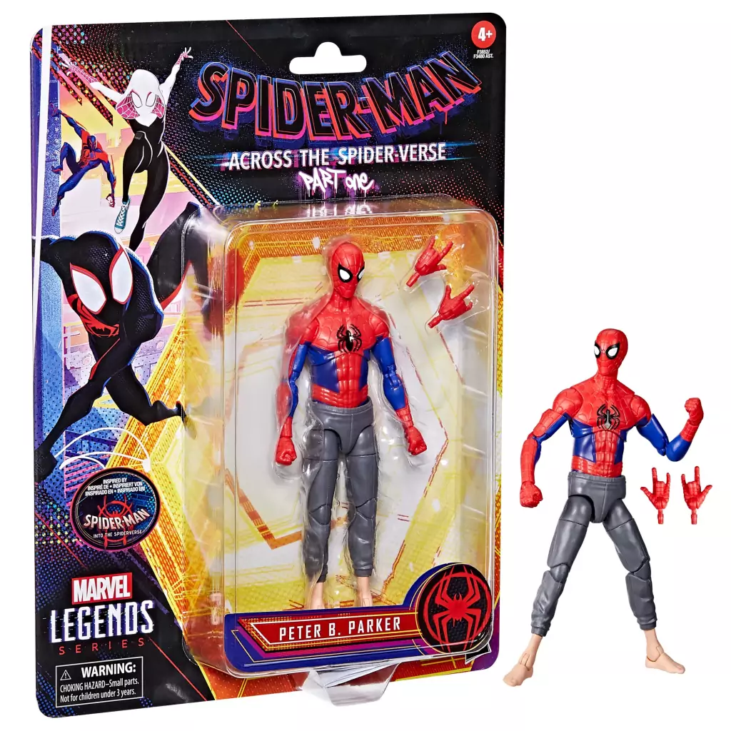 Spiderman Peter B. Parker Across the Spider Verse Marvel legends Hasbro
