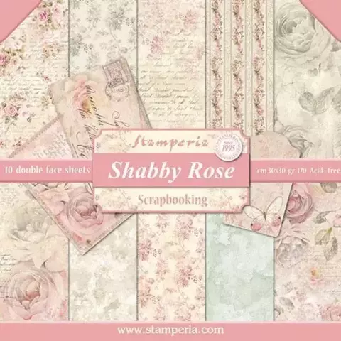 PAD DE PAPELES SHABBY ROSE STAMPERIA