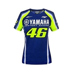 Remera Mujer Vr46 Valentino Rossi M1 Yamaha Racing Team Azul