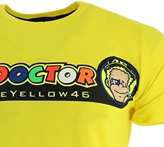 Remera Vr46 Valentino Rossi The Doctor Vale Yellow en internet