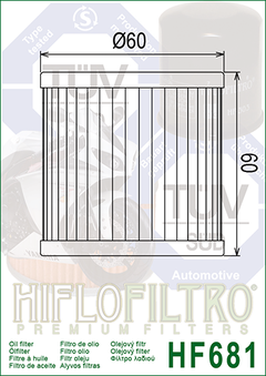 FILTRO DE AIRE HF681 - HIFLOFILTRO - comprar online
