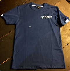 Remera Micro Gamuzada BMW Azul - Premium