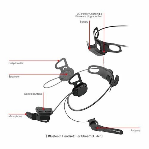 INTERCOMUNICADOR 10U FOR SHOEI GT-AIR