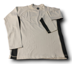 Remera Termica Doble Elastano BMW Blanco Gris - Premium