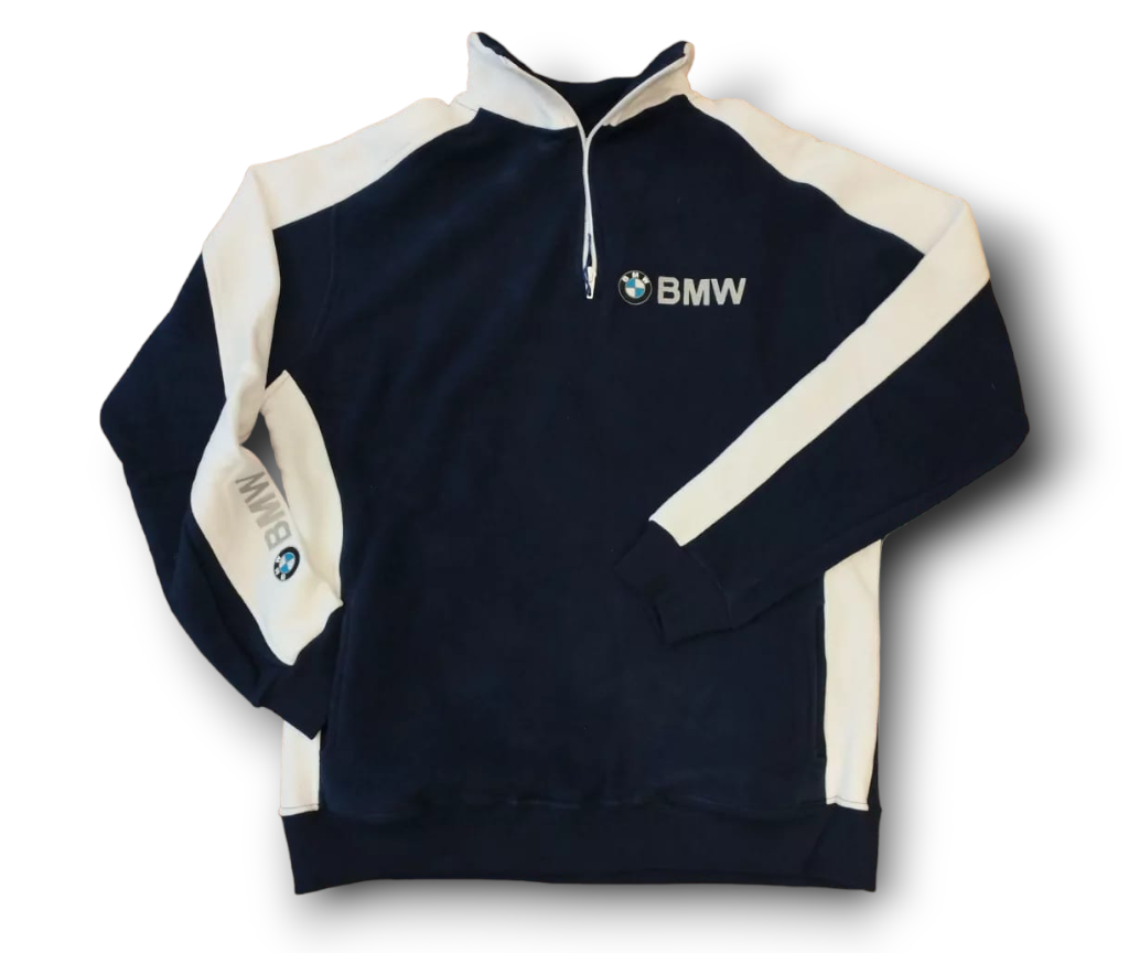 Buzo Gamuzado BMW Azul Blanco Premium