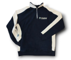 Buzo Gamuzado BMW Azul Blanco - Premium