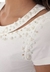 Blusa Off-White Em Malha Com Bordados Em Pérolas 21373 Hapuk - comprar online