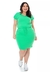 Vestido de Malha Texturizada Justo Verde Limão Hapuk 60859 - comprar online