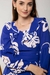 Vestido em Crepe Duna Almenara Floral Azul 909 Valentina Sirrah na internet