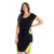 Vestido em malha com recortes frontais Preto 60812 Hapuk