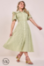 Vestido Estilo Chemise Verde Laise De Algodão Midi 301699 Fascinius