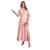 Vestido Longo com Fenda e Renda Rosê Luzia Fazzolli 11501
