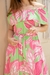Vestido Viscolinho Longo Floral Rosa 831 Valentina Sirrah - comprar online