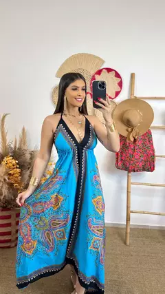 Imagem do Vestido Mandala - Azul claro