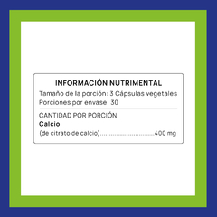 Calcio · 400 mg 90 cápsulas - comprar en línea