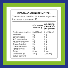 Extracto de Ajo 750mg · 90 cápsulas - comprar en línea