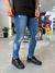 Calça Jeans Médio Rasgo no Joelho e Bolso Tin127847 - comprar online