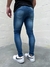 Calça Jeans Super Skinny Masculina Caveira Strass JJ - loja online