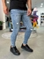 Calça Jeans Skinny Média Mini Rasgos Tin27517 na internet