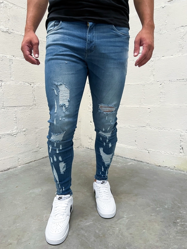 Calça branca cheap desfiada masculina