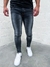 Calça Jeans Super Skinny Masculina Cinza Chumbo JJ
