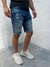 Bermuda Jeans Escura Respingos Crd - comprar online