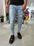 Calça Jeans Skinny Marmorizada Rasgos Tin127984