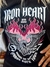 T-Shirt Estonada Preta Iron Heart - comprar online