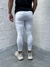 Calça Jeans Rasgo Joelho Branco Super Skinny - Reistilo Loja de Roupas e Acessórios Masculino e Feminino