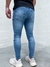 Calça Jeans Super Skinny Masculina Respingos Preto JJ - Reistilo Loja de Roupas e Acessórios Masculino e Feminino