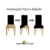 Capa De Cadeira De Jantar Em Lycra - Xadrez Titânio na internet