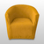 Capa Poltrona Chester - Amarelo Mostarda