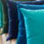Capa de Almofada em tecido Sarja (Azul Turquesa) - Empório das Capas: a loja perfeita para decorar sofás, poltronas e cadeiras com estilo!