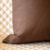 Capa de Almofada em tecido Sarja (Marrom Escuro) - Empório das Capas: a loja perfeita para decorar sofás, poltronas e cadeiras com estilo!