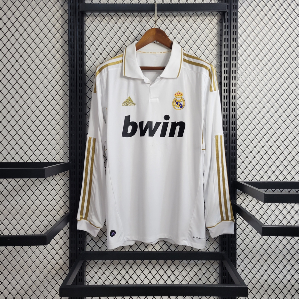 Camisa real madrid hotsell branca e dourada
