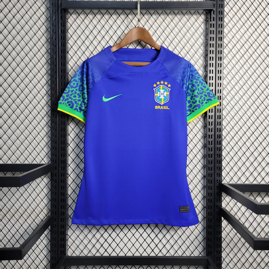 Camisa Brasil Away Copa do Mundo 2022 Feminina - Azul