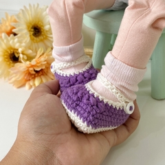 Sapatinho de Crochê para bonecas da infância na internet