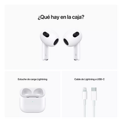 Imagen de AURICULARES INALÁMBRICOS APPLE AIRPODS (TERCERA GENERACIÓN) CON ESTUCHE DE CARGA MAGSAFE BLUETOOTH