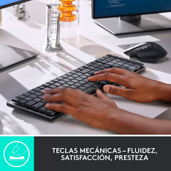 TECLADO BLUETOOTH INALÁMBRICO LOGITECH MX MECHANICAL ESPAÑOL ESPAÑA GRAFITO - comprar online