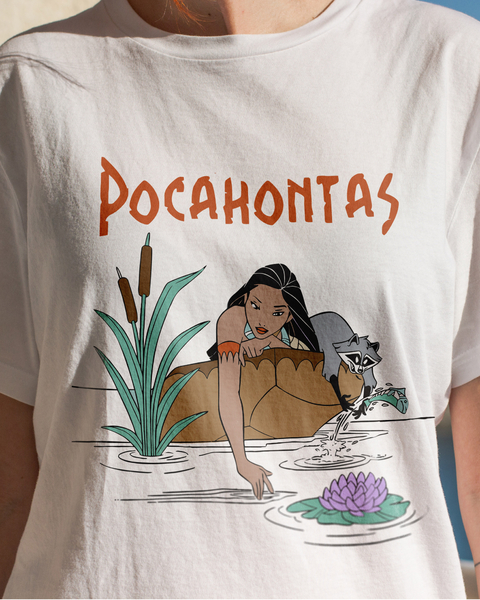Reme Pocahontas y Meeko colores en el viento