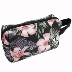 Porta Cosméticos Flores Rosa - comprar online