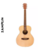 Guitarra Electro Acustica Bamboo Ga38 Spruce Con funda y EQ - comprar online