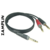 Cable Plug Stereo 6,3mm A 2 Plugs Mono 6,3mm Klotz Ay1-0100 1 Metro Insert