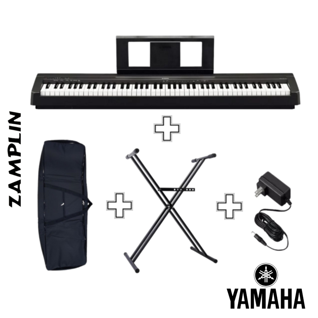  Yamaha P45 - Piano digital con pedal de sustain y fuente de  alimentación (88 teclas) : Instrumentos Musicales