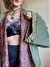 Casaco Kimono Dupla Face Aquele Abraço Verde e Terracota - loja online