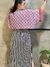 Blusa Cropped Mini Kimono Retrô Lilás - comprar online