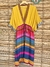 Vestido Camisetão Oversized Amarelo / Multicolor