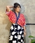 Blusa Cropped Mini Kimono Catavento na internet
